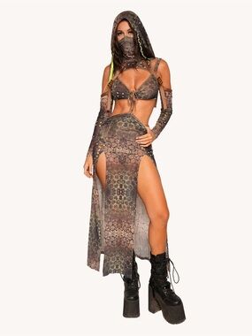I HEART RAVES Raptors Wake Dress